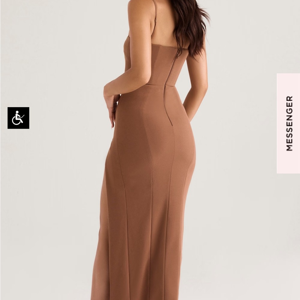 House of CB Brown Strapless Dress - Picture 3 of 6